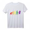 Regenbogen Evolution Handball T-Shirt – Perfektes Geschenk für Handballspieler, Trainer und Fans für Weihnachten, Geburtstag oder Training