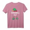 Handball Elf Partnerlook Familien Weihnachts T-Shirt für Männer und Jungen – Lustiges Weihnachtsoutfit für Familie und Freunde