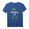 Handball Elf Partnerlook Familien Weihnachts T-Shirt für Männer und Jungen – Lustiges Weihnachtsoutfit für Familie und Freunde