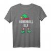 Handball Elf Partnerlook Familien Weihnachts T-Shirt für Männer und Jungen – Lustiges Weihnachtsoutfit für Familie und Freunde