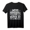 Handball T-Shirt für Spieler und Fans – Klassisch geschnitten, doppelt genähter Saum, langlebig und bequem