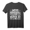 Handball T-Shirt für Spieler und Fans – Klassisch geschnitten, doppelt genähter Saum, langlebig und bequem