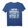 Handball T-Shirt für Spieler und Fans – Klassisch geschnitten, doppelt genähter Saum, langlebig und bequem
