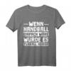 Handball T-Shirt für Spieler und Fans – Klassisch geschnitten, doppelt genähter Saum, langlebig und bequem