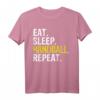 Eat Sleep Handball Repeat Geschenk T-Shirt – Humorvolles Sportshirt für Handballfans, Spieler & Trainer, ideal für Geburtstage, Weihnachten & mehr