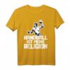 Handball is my religion T-Shirt – Lustiges Handball Spruch Geschenk für Handballer zum Geburtstag, Weihnachten oder im Fitnessstudio