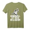 Handball is my religion T-Shirt – Lustiges Handball Spruch Geschenk für Handballer zum Geburtstag, Weihnachten oder im Fitnessstudio