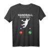 Handballspieler Sprung Wurf Grafik T-Shirt - Lustiges Handball Is Calling T-Shirt für Fans, Spieler & Turniere