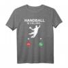 Handballspieler Sprung Wurf Grafik T-Shirt - Lustiges Handball Is Calling T-Shirt für Fans, Spieler & Turniere
