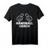 Handball Trainer T-Shirt mit Finger oder Daumen - Klassisch geschnitten, doppelt genähter Saum, ideal für Handballcoaches
