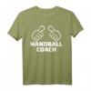 Handball Trainer T-Shirt mit Finger oder Daumen - Klassisch geschnitten, doppelt genähter Saum, ideal für Handballcoaches