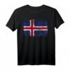Island Flagge T-Shirt für Damen, Herren & Kinder – Klassisch geschnitten, doppelt genähter Saum