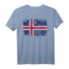 Island Flagge T-Shirt für Damen, Herren & Kinder – Klassisch geschnitten, doppelt genähter Saum