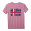 Island Flagge T-Shirt für Damen, Herren & Kinder – Klassisch geschnitten, doppelt genähter Saum