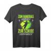 Zum Handball Geboren Zur Schule Gezwungen Kinder Handballer T-Shirt - Lustiges Sportshirt für Jungen, Mädchen & Handballfans
