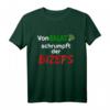 Lustiges Gym T-Shirt 'Von Salat schrumpft der Bizeps' – Perfekt für Fitness- und Bodybuilding-Fans als Motivations- und Geschenkidee