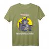 Sport Fitness Waschbär T-Shirt mit Hanteln & Muskeln – Lustiges Workout Geschenk für Bodybuilder, Trainer & Fitnessfans zu Weihnachten & Geburtstag