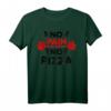 No Pain No Pizza Lustiges Workout T-Shirt – Perfektes Geschenk für Fitness- und Sportliebhaber, Trainer & Humorvolle Workout-Bekleidung