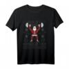 No Lift No Gift Ugly Christmas Sweater Santa Claus Gym Langarmshirt – Lustiges Fitnessweihnachtsoutfit für Powerlifter, Bodybuilder & Fitnessliebhaber