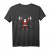 No Lift No Gift Ugly Christmas Sweater Santa Claus Gym Langarmshirt – Lustiges Fitnessweihnachtsoutfit für Powerlifter, Bodybuilder & Fitnessliebhaber