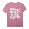 Muscle Mommy In the Making - Lustiges Fitness Gym Rat Pump T-Shirt für Frauen, perfekt für das nächste Leg-Day!