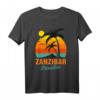 Zanzibar Palm Beach Tansania Surfen Afrika T-Shirt - Souvenir, Strand, Sonne & Urlaubs Feeling