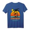 Zanzibar Palm Beach Tansania Surfen Afrika T-Shirt - Souvenir, Strand, Sonne & Urlaubs Feeling