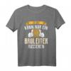 Herren Bauleiter T-Shirt mit Baustellen Motiv – Lustiges Geschenk für Bauherren, Handwerker & Bauleiter zum Geburtstag, Richtfest & Einweihungsfeier