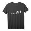 HapMonkey Geschenk für Sportler - Triathlon Swim Bike Run T-Shirt für Radfahren, Schwimmen & Laufen, Männer & Frauen