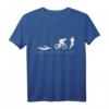 HapMonkey Geschenk für Sportler - Triathlon Swim Bike Run T-Shirt für Radfahren, Schwimmen & Laufen, Männer & Frauen