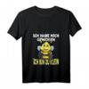 Damen Nicht Dick, Sondern Zu Klein Witziges Hummel Geschenk T-Shirt mit V-Ausschnitt – Humorvolles Shirt für mollige Frauen