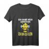 Damen Nicht Dick, Sondern Zu Klein Witziges Hummel Geschenk T-Shirt mit V-Ausschnitt – Humorvolles Shirt für mollige Frauen