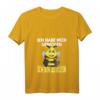 Damen Nicht Dick, Sondern Zu Klein Witziges Hummel Geschenk T-Shirt mit V-Ausschnitt – Humorvolles Shirt für mollige Frauen