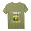 Damen Nicht Dick, Sondern Zu Klein Witziges Hummel Geschenk T-Shirt mit V-Ausschnitt – Humorvolles Shirt für mollige Frauen