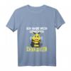 Damen Nicht Dick, Sondern Zu Klein Witziges Hummel Geschenk T-Shirt mit V-Ausschnitt – Humorvolles Shirt für mollige Frauen