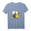 Kleine süße dicke lustige Biene oder Hummel T-Shirt – Fröhliches Cartoon Design für Kinder, Familien und Naturfreunde, perfekt zum Vatertag, Muttertag oder Geburtstag