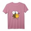 Kleine süße dicke lustige Biene oder Hummel T-Shirt – Fröhliches Cartoon Design für Kinder, Familien und Naturfreunde, perfekt zum Vatertag, Muttertag oder Geburtstag