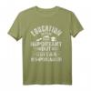 Education Is Important But Guitar Is Importanter T-Shirt – Witziges Musik T-Shirt für Gitarristen, Musikliebhaber und Musiker-Geschenke