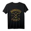 Minnesota MN Eishockeyschläger Vintage Geschenk T-Shirt – Cooles Fan-Design für Hockeyliebhaber, Stadtfans & Vintage-Look