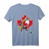 Canada Hockey Player Unicorn T-Shirt – Lustiges, klassisches Eishockeyshirt mit kanadischer Flagge für Damen, Herren, Kinder & Kleinkinder