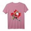Canada Hockey Player Unicorn T-Shirt – Lustiges, klassisches Eishockeyshirt mit kanadischer Flagge für Damen, Herren, Kinder & Kleinkinder