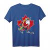 Canada Hockey Player Unicorn T-Shirt – Lustiges, klassisches Eishockeyshirt mit kanadischer Flagge für Damen, Herren, Kinder & Kleinkinder