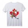 Canada Hockey Player Unicorn T-Shirt – Lustiges, klassisches Eishockeyshirt mit kanadischer Flagge für Damen, Herren, Kinder & Kleinkinder