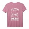 Funny Ice Hockey Goalie T-Shirt - My Goal Is To Deny Yours, Perfekt für Fans, Goalies und Eltern während der Season