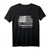 USA Flagge Ice Hockey T-Shirt – Patriotisches Geschenk für Eishockeyfans zum Geburtstag und Weihnachten