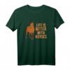 Das Leben Ist Besser Mit Pferden Reiten Liebe Pferde T-Shirt - Perfektes Geschenk für Reiter, Pferdemamas und Pferdepapas