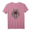 Buntes Gothic-Kreuz und Rose T-Shirt - Schönes Design für Festival, Rave, Emo & religiöse Anlässe, Geschenk für Freunde