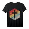 Retro Vintage Jesus Kreuz Geschenk T-Shirt – Perfektes christliches Geschenk für Männer und Frauen, ideal für Bibelgruppen & religiöse Anlässe