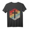 Retro Vintage Jesus Kreuz Geschenk T-Shirt – Perfektes christliches Geschenk für Männer und Frauen, ideal für Bibelgruppen & religiöse Anlässe