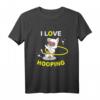 Lustiges Hula Hoop Katze T-Shirt - Witziges Outfit für Katzenliebhaber und Hula Hoop Fans, perfekt als Geschenk zu Muttertag, Vatertag, Weihnachten und Ostern